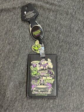 Universal Studios HHN 2025 Retractable ID Badge Ghost Busters Glows In Dark